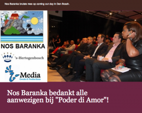 Nos Baranka bedankt aanwezigen Poder di Amor + Foto’s