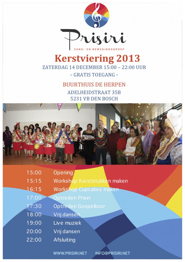 Kerstviering Prisiri / afsluiting succesvol 2013