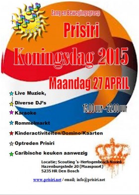 Koningsdag 2015 met Prisiri